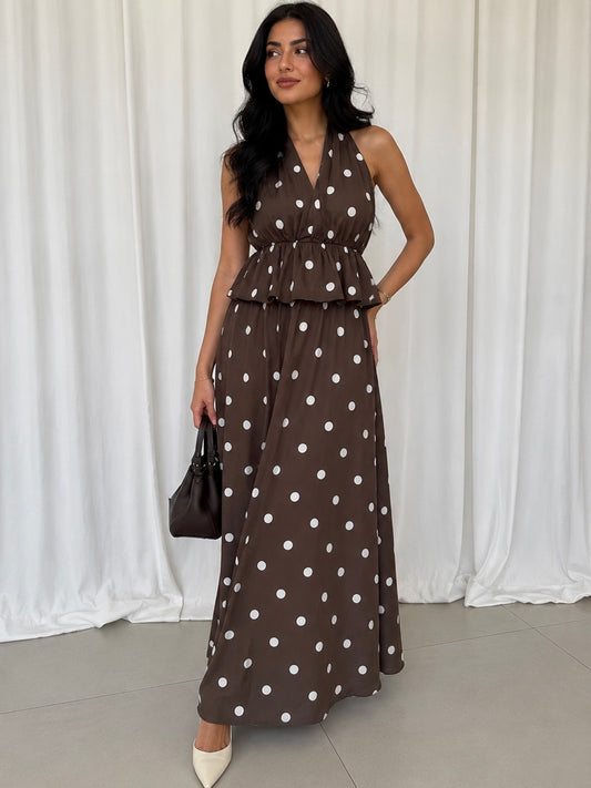 MAXI SET ZWEITEILER POLKA DOTS Musselin kaufen | Miss Nova