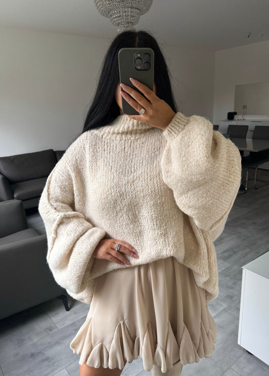 OVERSIZE PULLOVER FIONA BEIGE