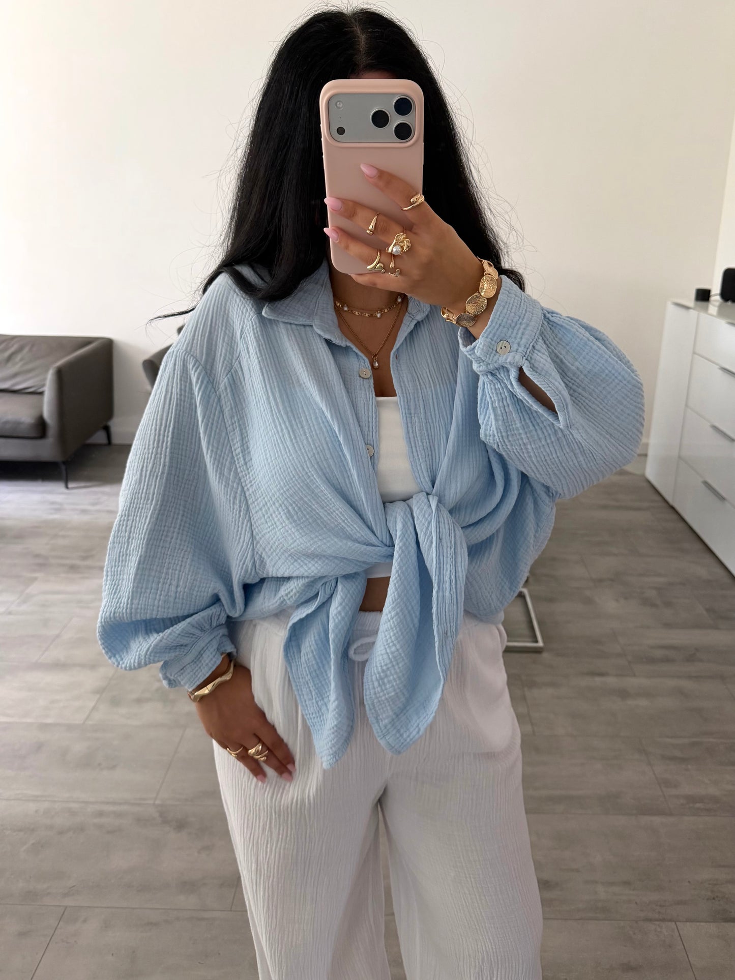 MUSSELIN BLUSE LEYA – Musselin Bluse bei Missnova