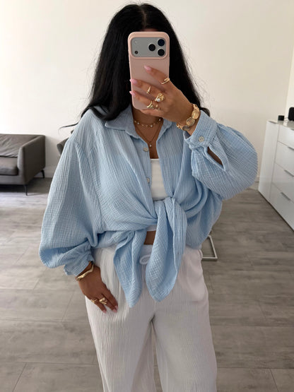 MUSSELIN BLUSE LEYA – Musselin Bluse bei Missnova