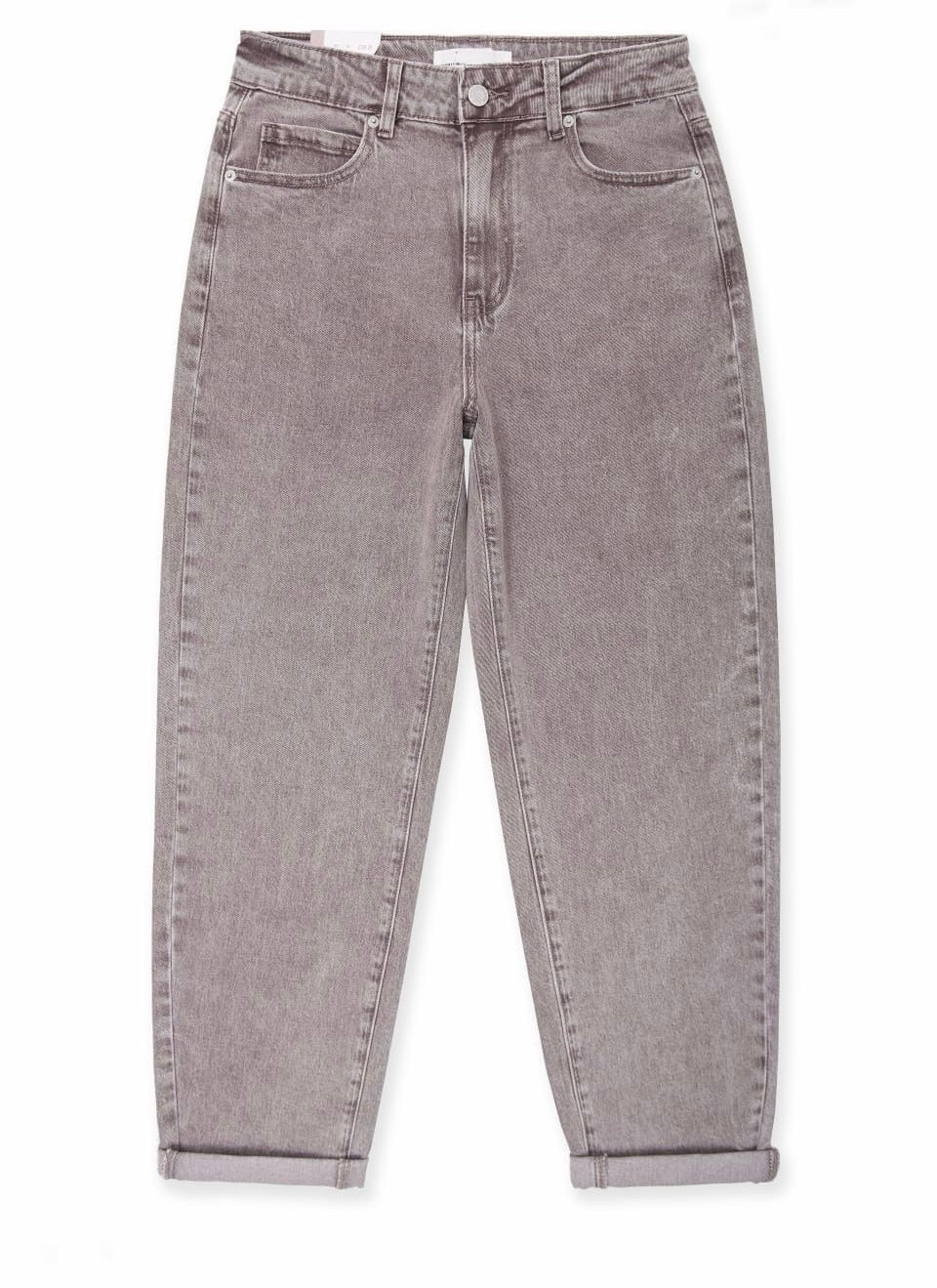 STRETCH MOM JEANS LANA TAUPE