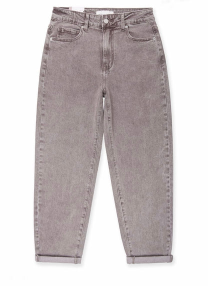 STRETCH MOM JEANS LANA TAUPE