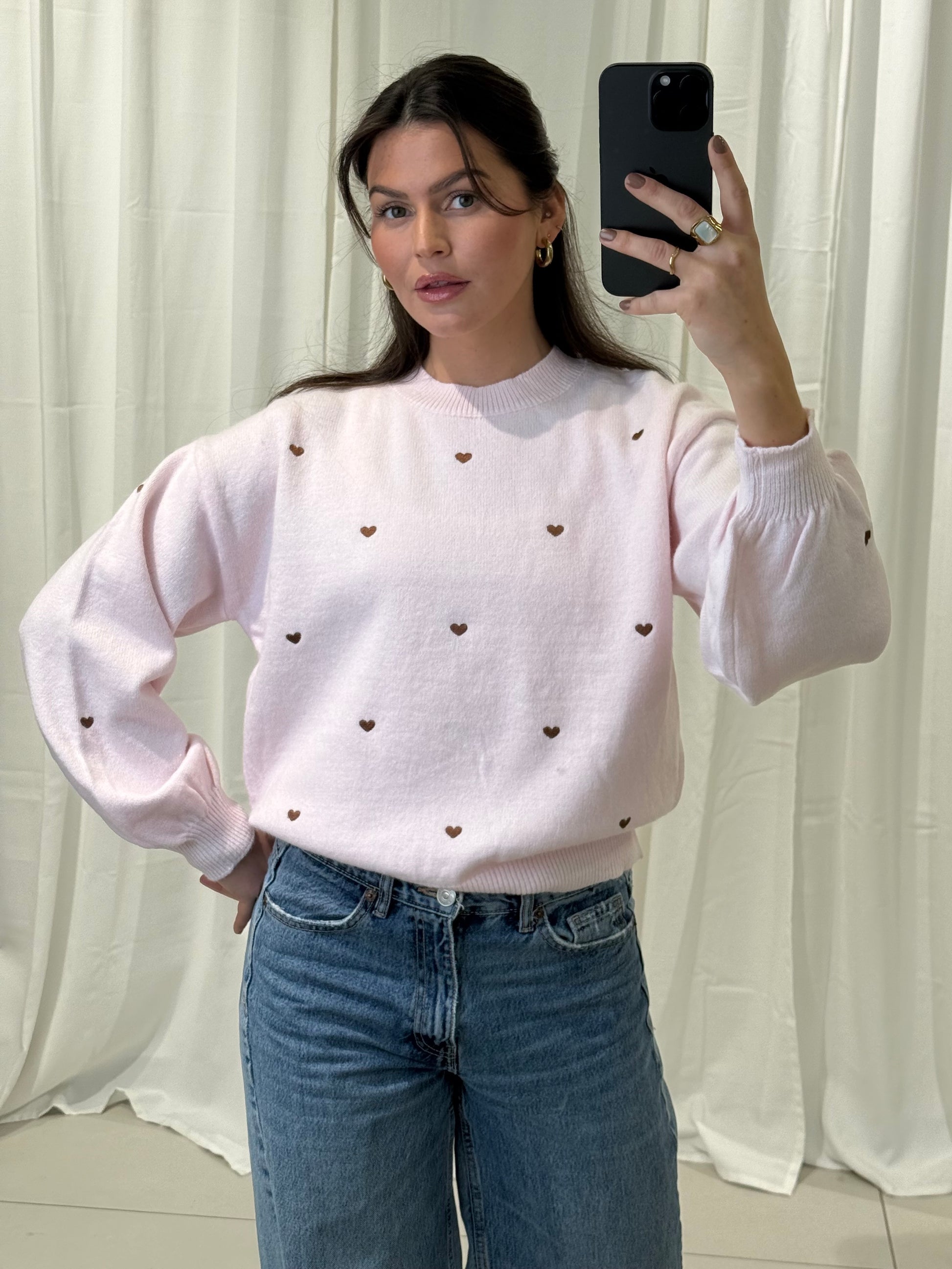 SOFT PULLOVER TINY HEARTS – Miss Nova Damenmode