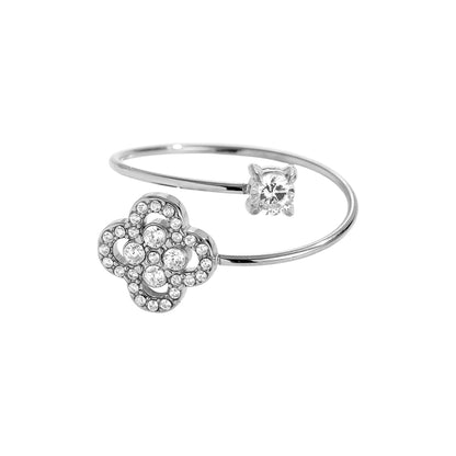 EDELSTAHL RING LUCKY FLOWER HUG – Miss Nova Damenmode
