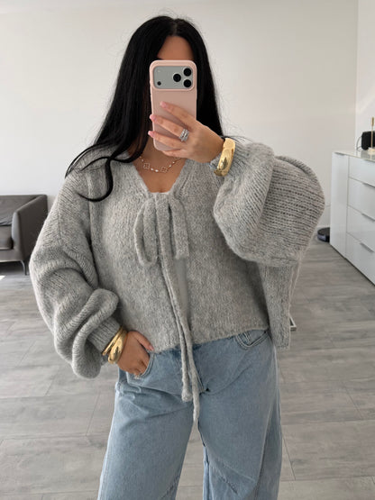 SOFT CARDIGAN NORA MIT SCHLEIFE