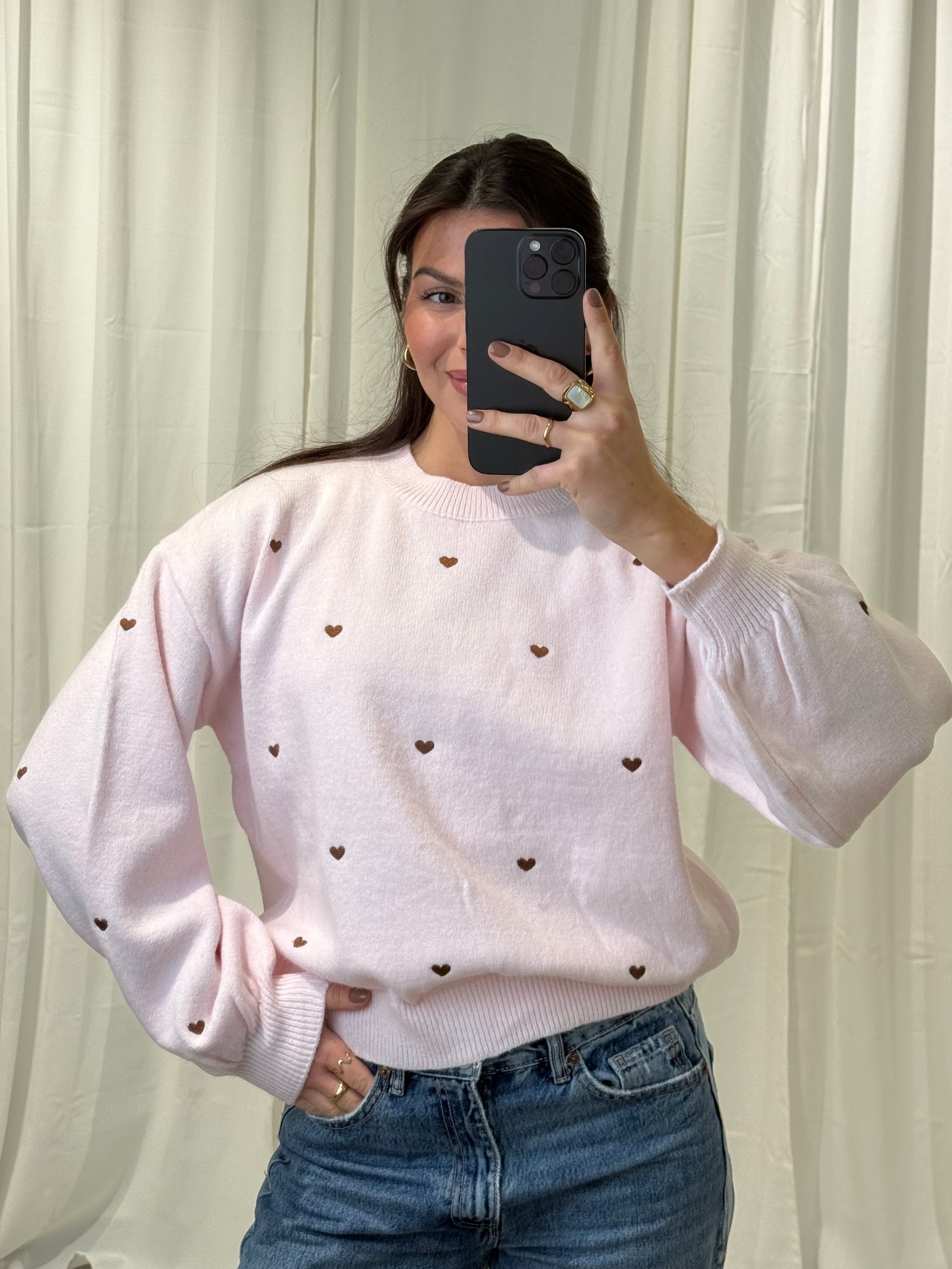 SOFT PULLOVER TINY HEARTS – Damenmode bei Miss Nova
