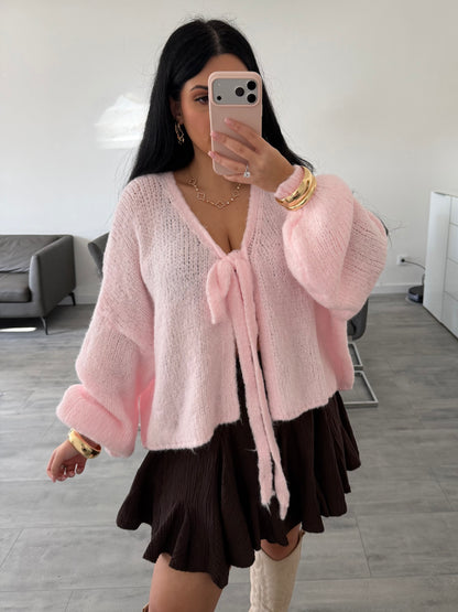 SOFT CARDIGAN NORA MIT SCHLEIFE