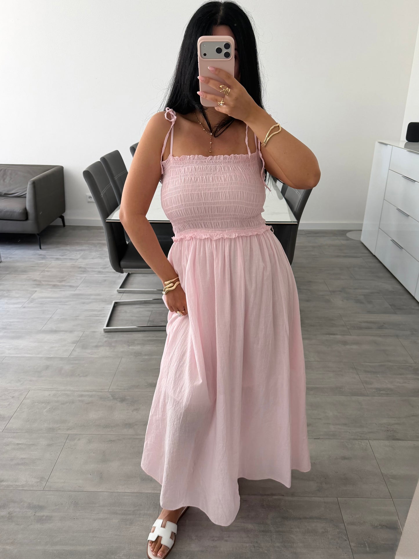 BAUMWOLLKLEID COSIMA MIT VERSTELLBAREN TRÄGERN