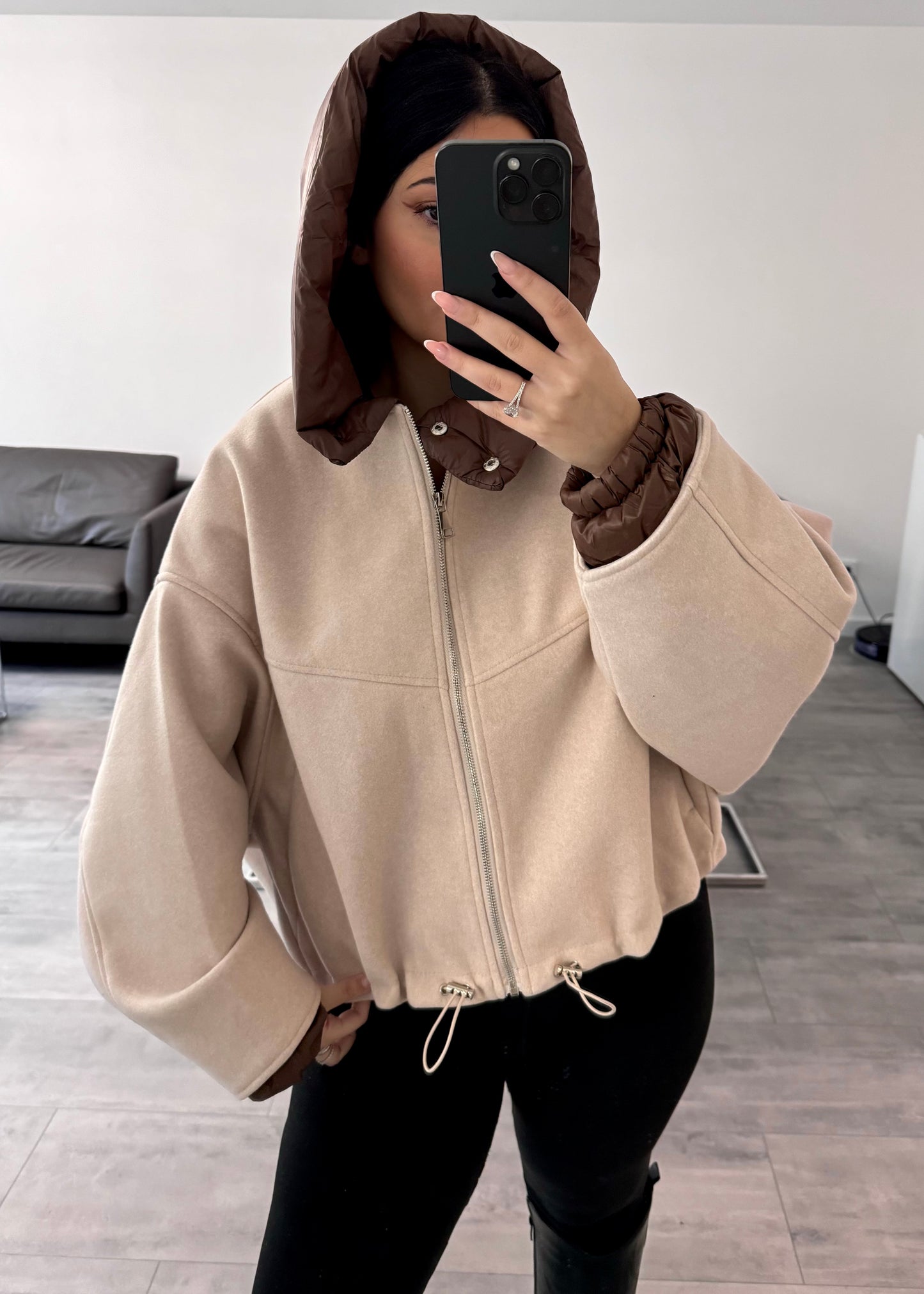 JACKE ELİN CREAM BEIGE