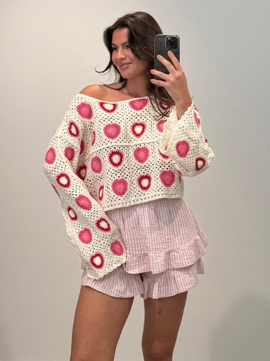 CROCHET HÄKELOBERTEIL ESTELLE Musselin kaufen | Miss Nova