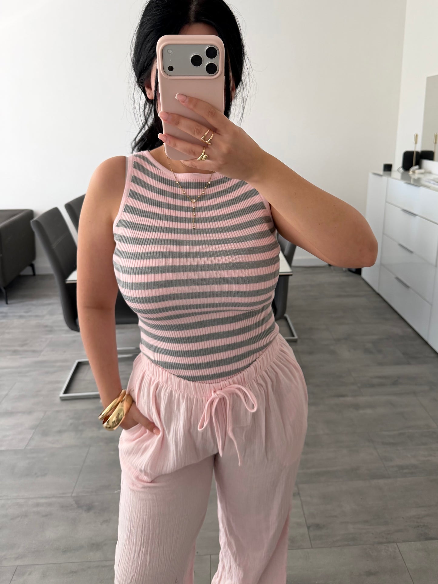MUSSELIN HOSE MAVIE ROSA – Musselin Mode Miss Nova