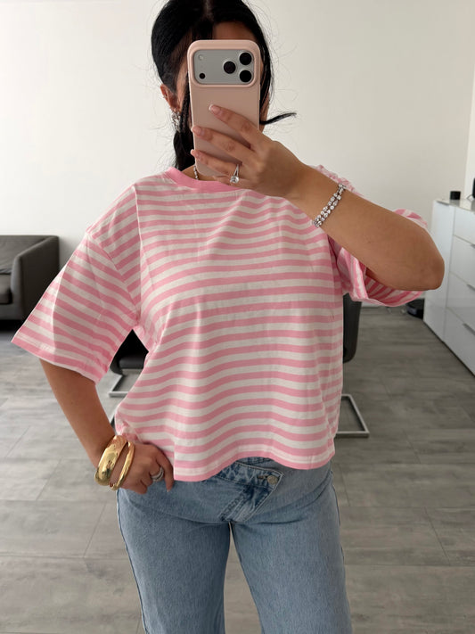 OVERSIZE STRIPED COTTON SHIRT Musselin kaufen | Miss Nova