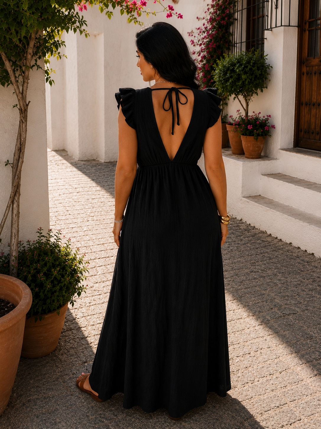MUSSELIN KLEID MILENA