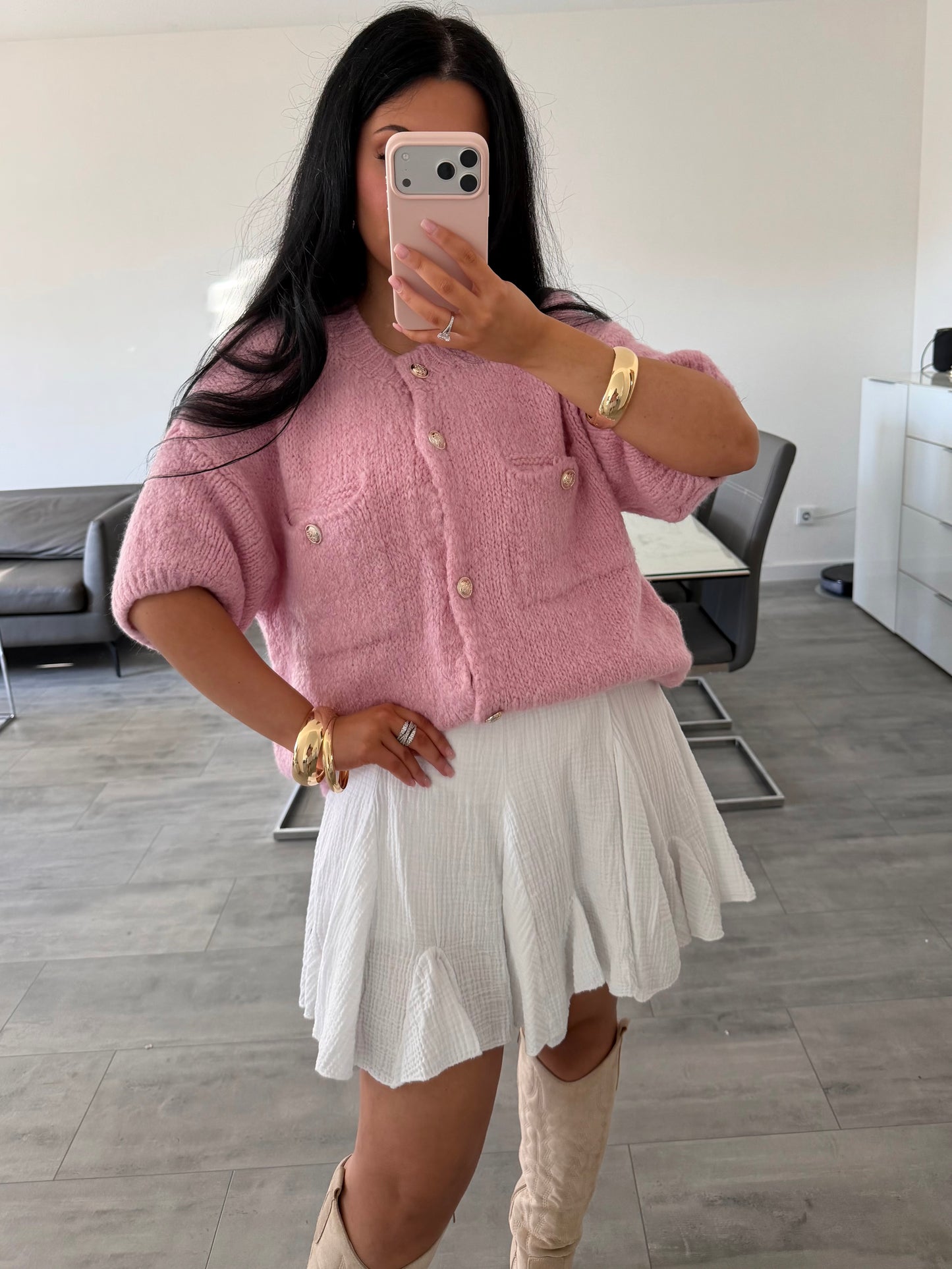 KURZARM STRICKCARDIGAN MALOU – Miss Nova Damenmode