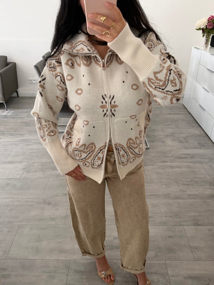 STRETCH BALLOON JEANS VALERIE BEIGE