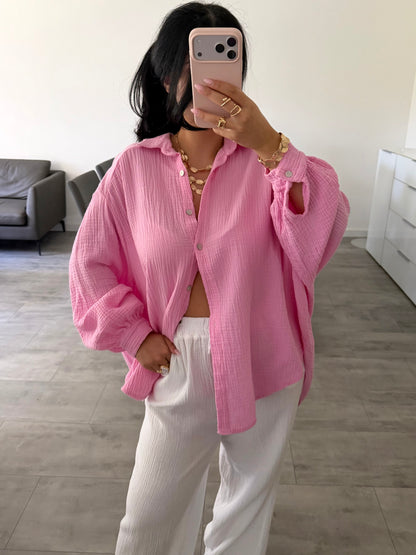 MUSSELIN BLUSE LEYA – Musselin Bluse bei Missnova