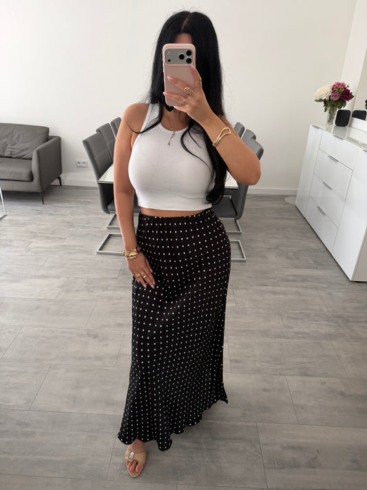 MAXI SEIDENROCK POLKA DOTS Musselin kaufen | Miss Nova
