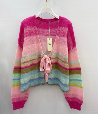 CARDIGAN EDA MİT SCHLEIFE Ansicht 3 – Miss Nova Damenmode