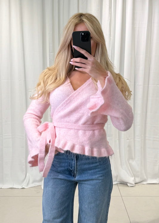 WICKEL CARDIGAN VALENTINA MIT RÜSCHEN