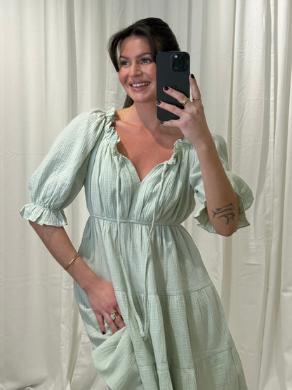 MUSSELIN BABYDOLLKLEID ELLA