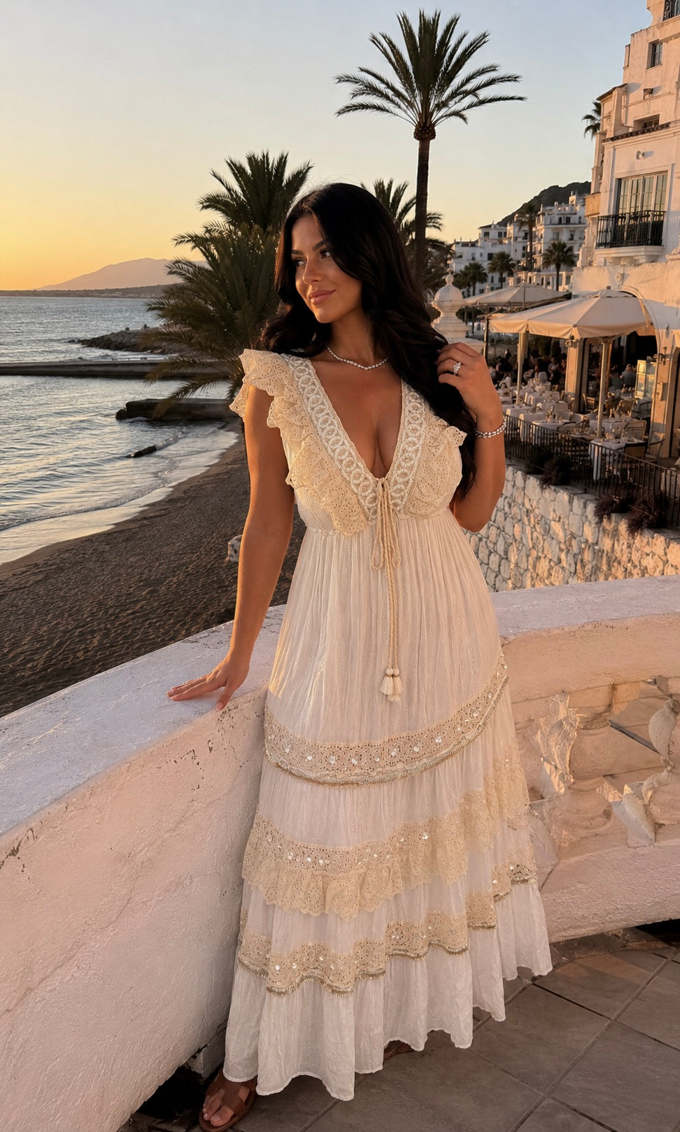 Boheme Kleid Farah Detailansicht – MissNova