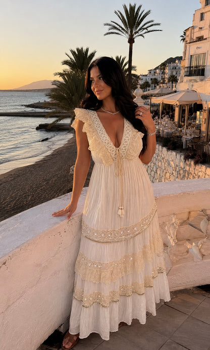 Boheme Kleid Farah Detailansicht – MissNova