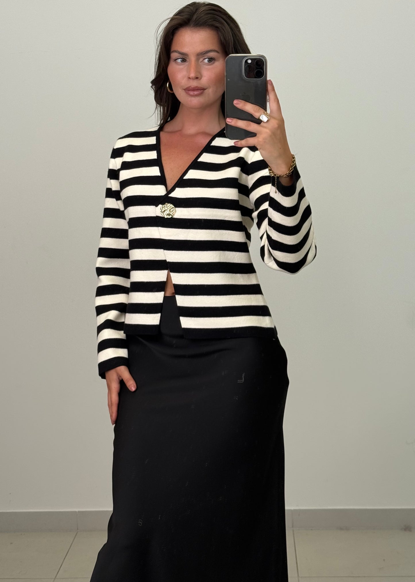 STRICKOBERTEIL SERAPHINA SCHWARZ – Miss Nova Damenmode
