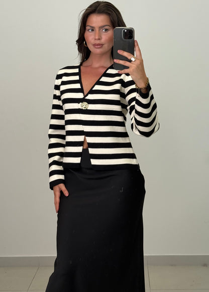STRICKOBERTEIL SERAPHINA SCHWARZ – Miss Nova Damenmode
