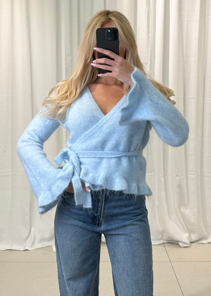 WICKEL CARDIGAN VALENTINA MIT RÜSCHEN