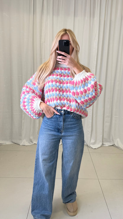 BUBBLE PULLOVER ZOE Ansicht 2 – Miss Nova Damenmode