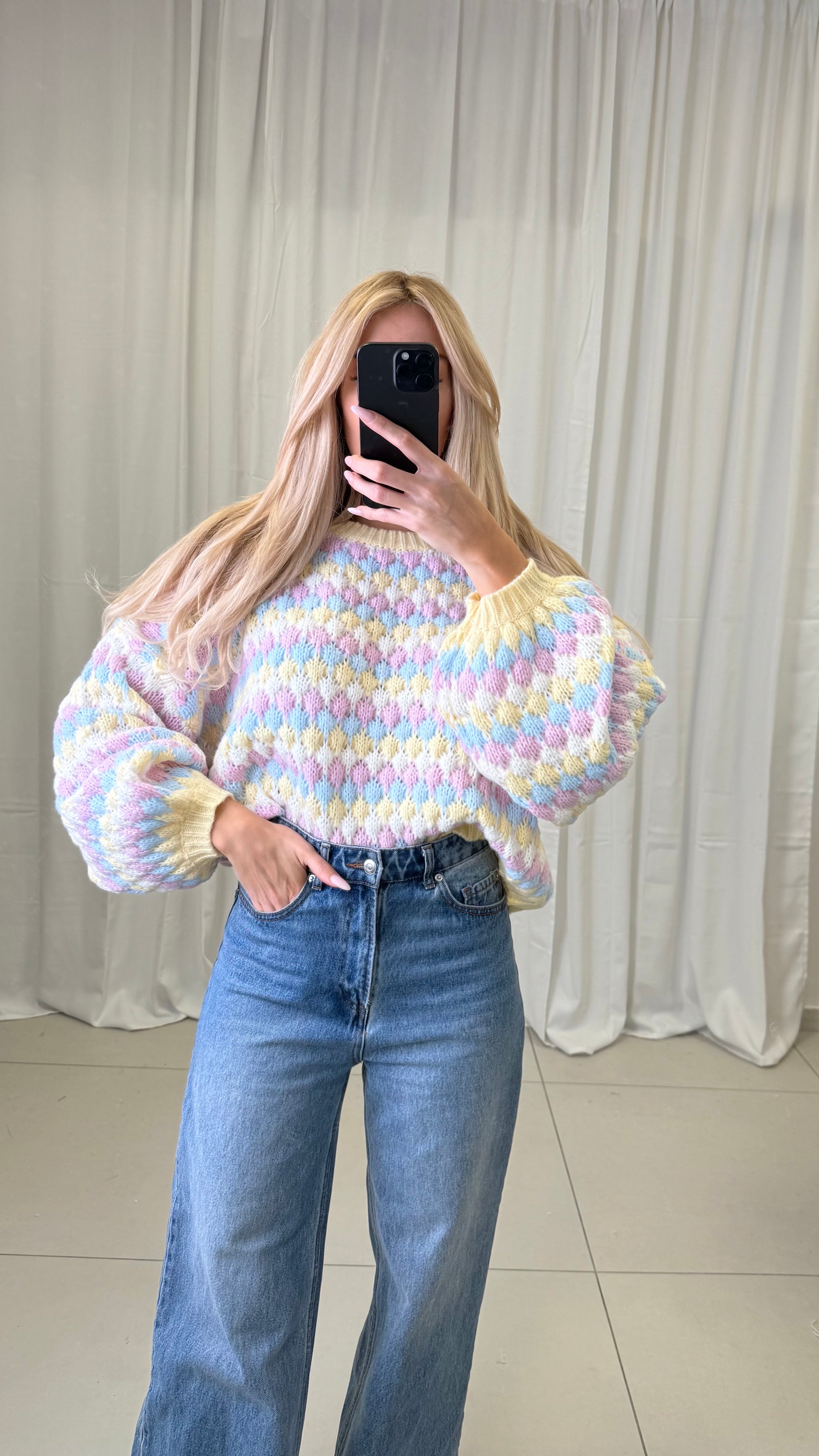 BUBBLE PULLOVER ZOE Ansicht 3 – Miss Nova Damenmode