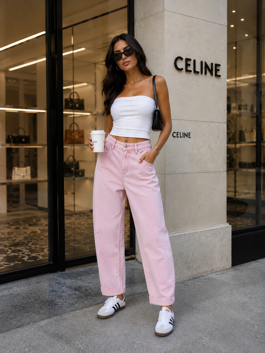 STRETCH BALLOON JEANS VALERIE ROSA Musselin kaufen | Miss Nova
