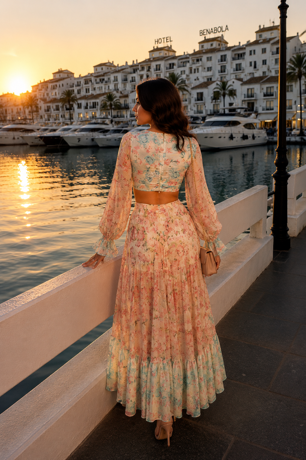 Asymmetrisches Kleid Florya Detailansicht – MissNova