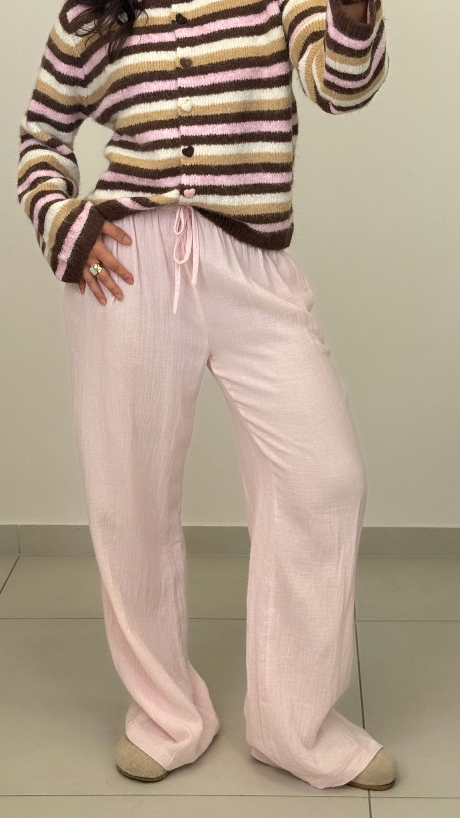 MUSSELIN HOSE MAVIE ROSA – Musselin Mode Miss Nova