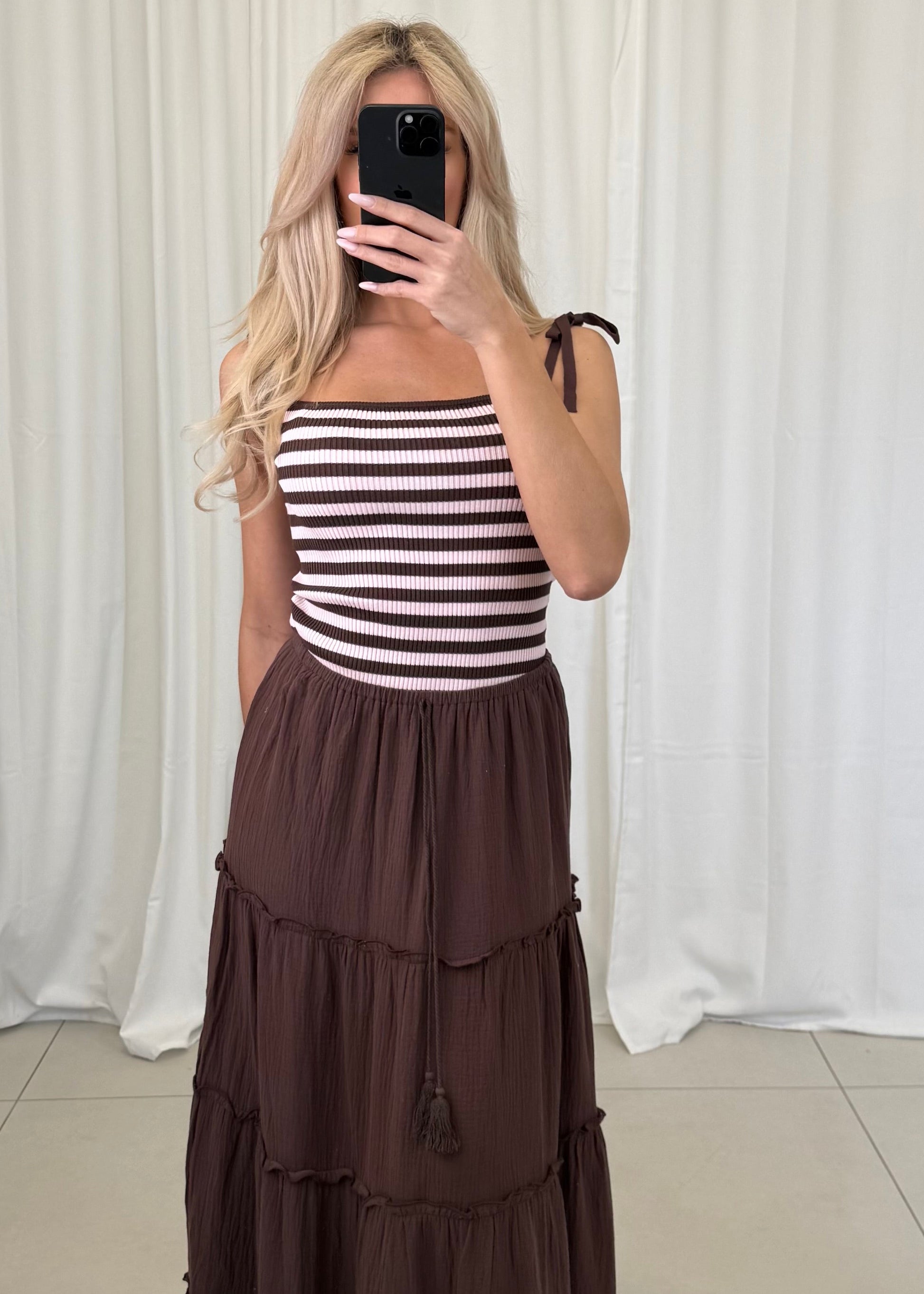 TOP MIT BINDEDETAILS MILANA – Miss Nova Damenmode
