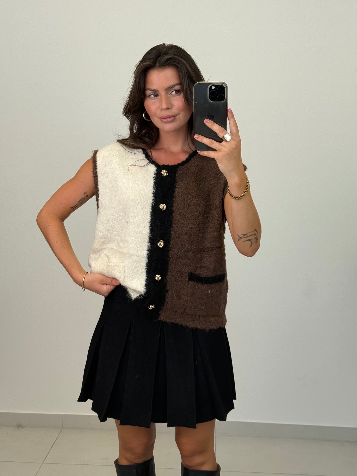 CARDIGAN WESTE ELENA CHOCOLATE – Damenmode bei Miss Nova