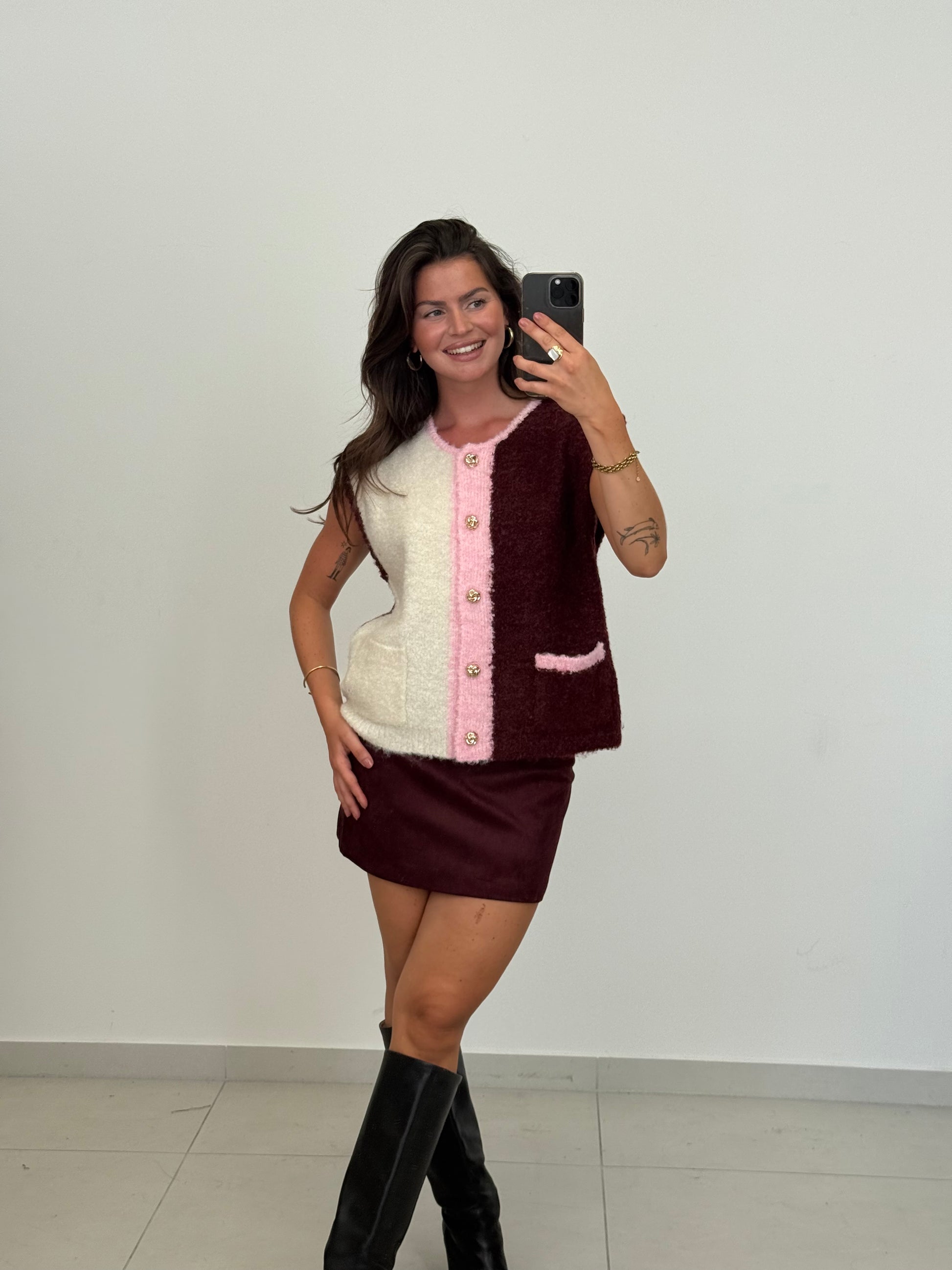 CARDIGAN WESTE ELENA BERRY – Miss Nova Damenmode