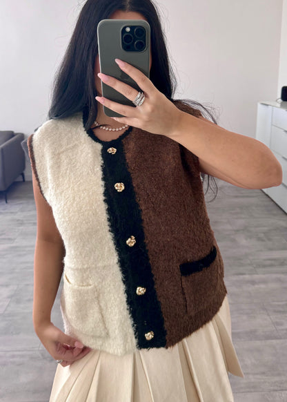 CARDIGAN WESTE ELENA CHOCOLATE – Miss Nova Damenmode