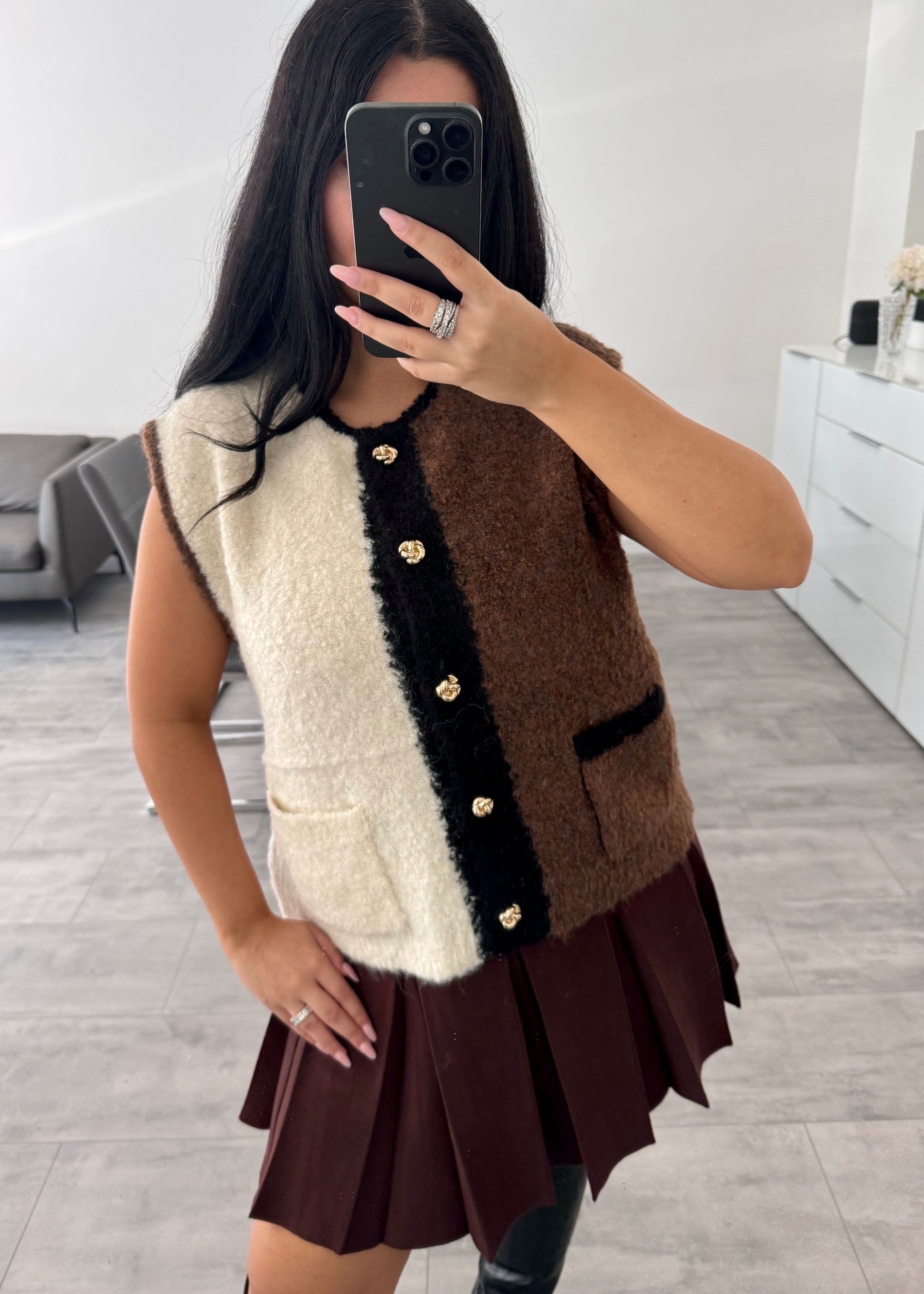 CARDIGAN WESTE ELENA CHOCOLATE – Miss Nova Damenmode