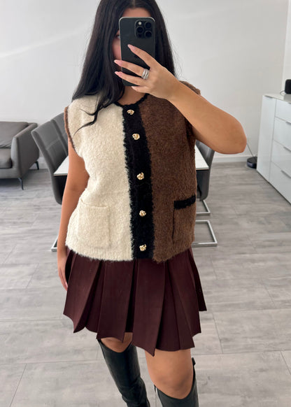 CARDIGAN WESTE ELENA CHOCOLATE – Miss Nova Damenmode