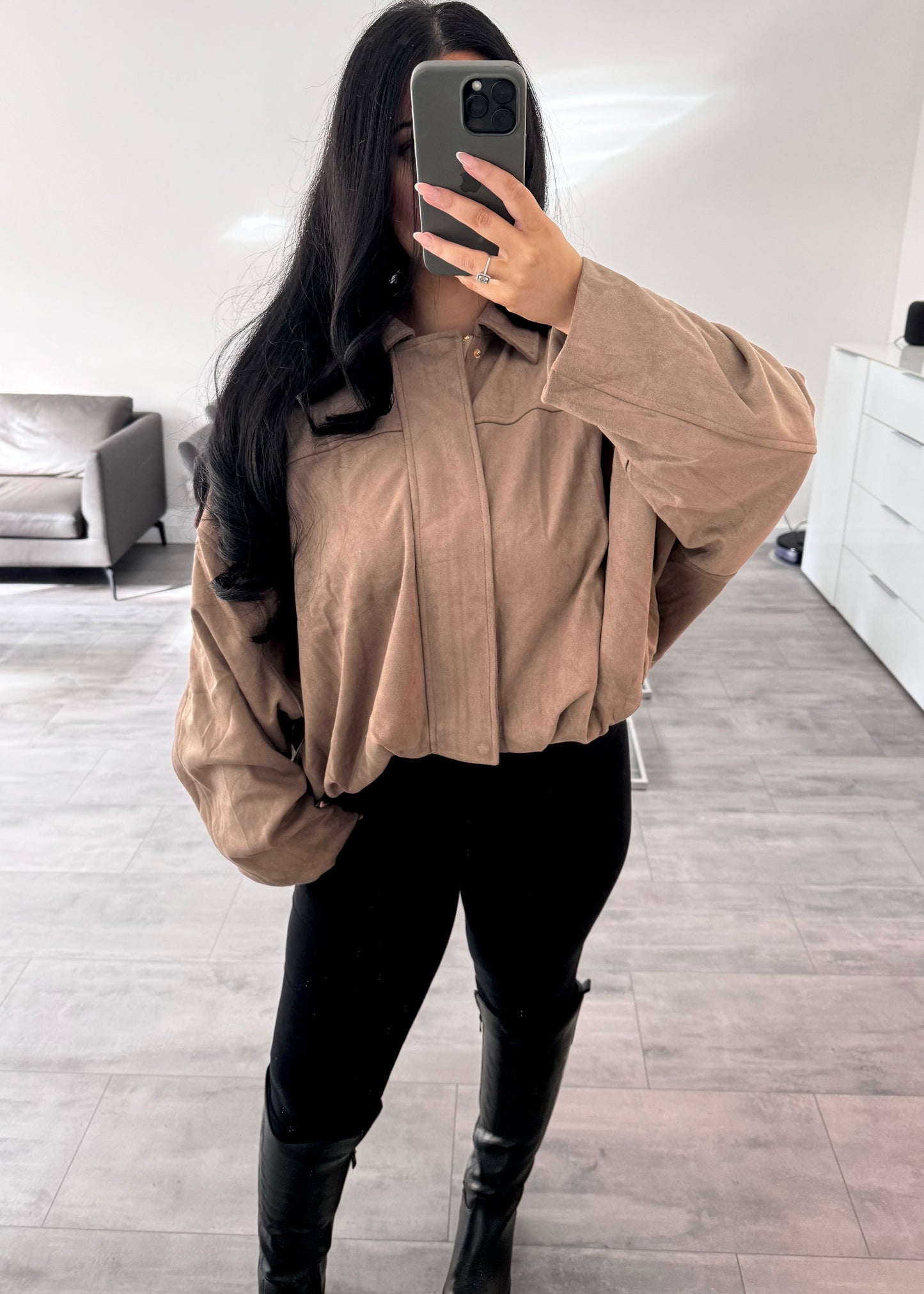 WILDLEDEROPTIK JACKE NOLA