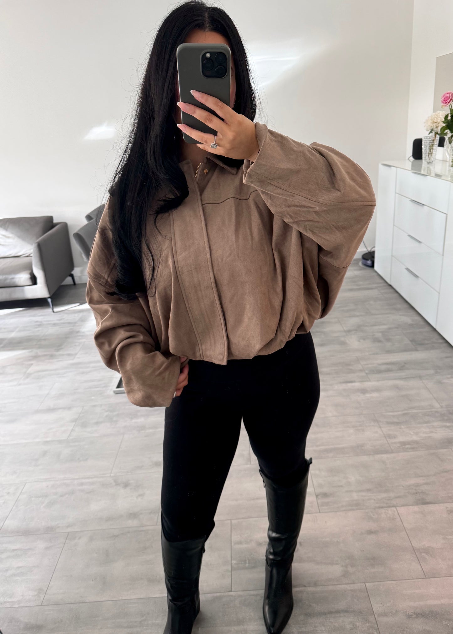 WILDLEDEROPTIK JACKE NOLA