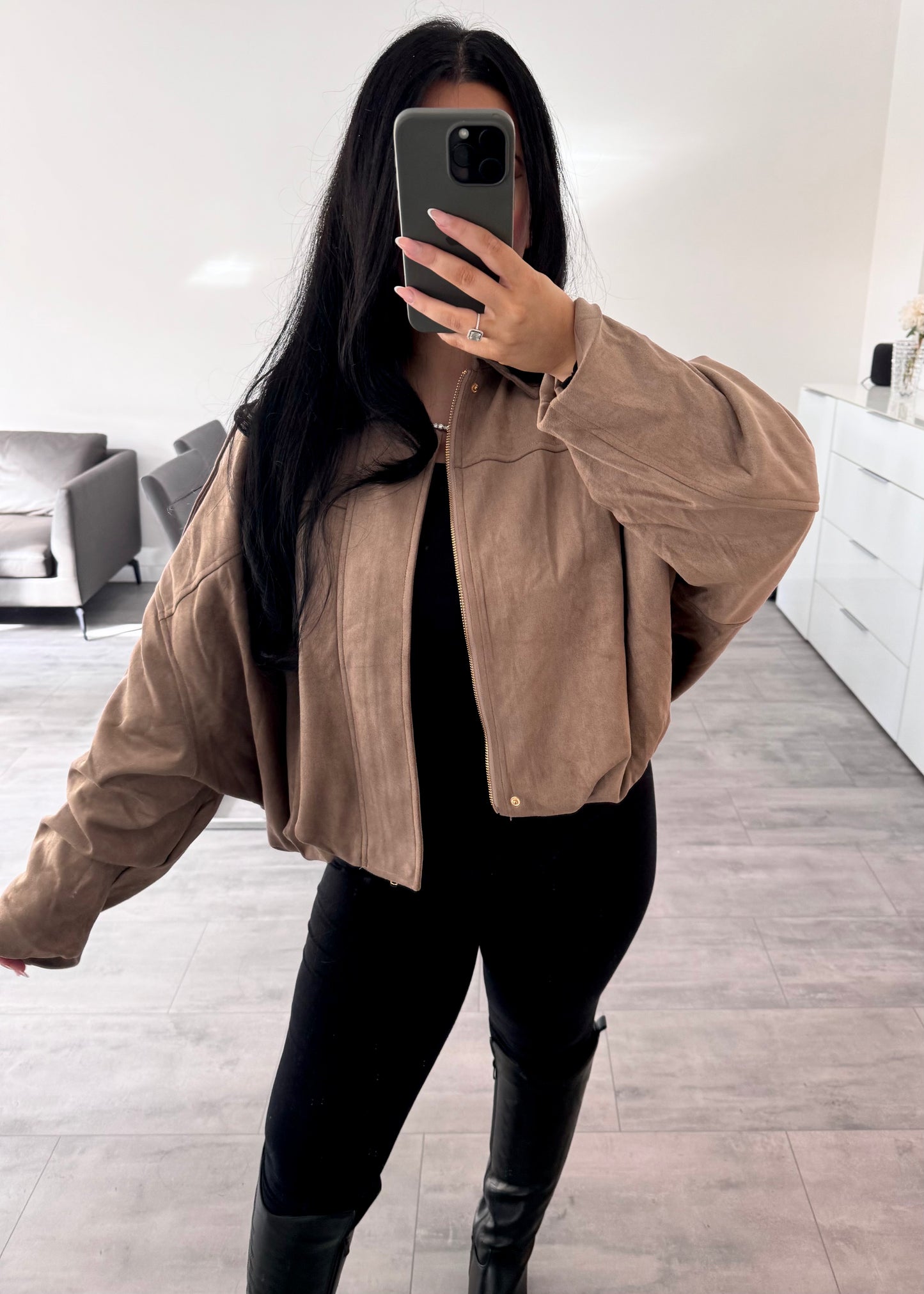 WILDLEDEROPTIK JACKE NOLA