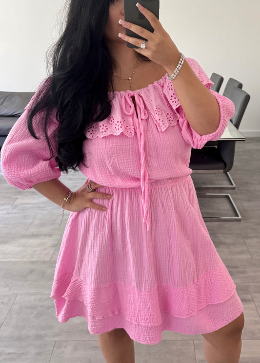 MUSSELINKLEID IVY PINK