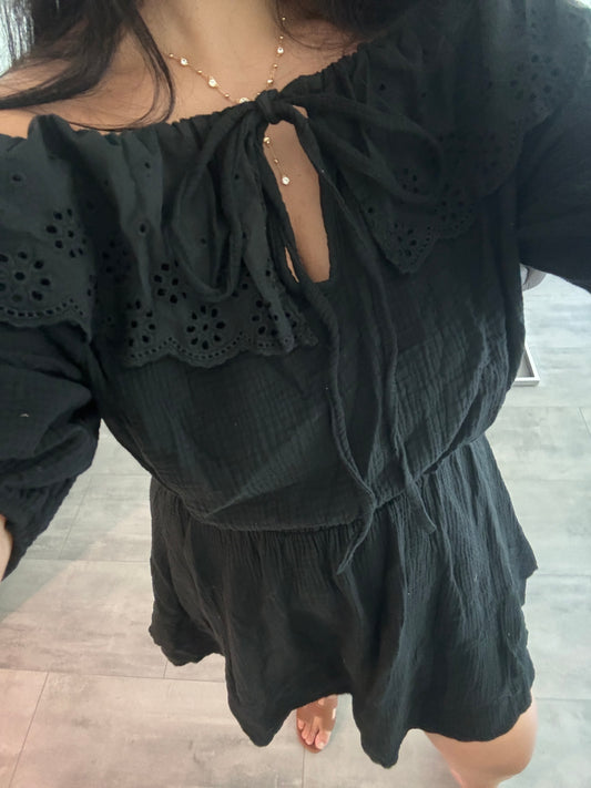 MUSSELINKLEID IVY SCHWARZ