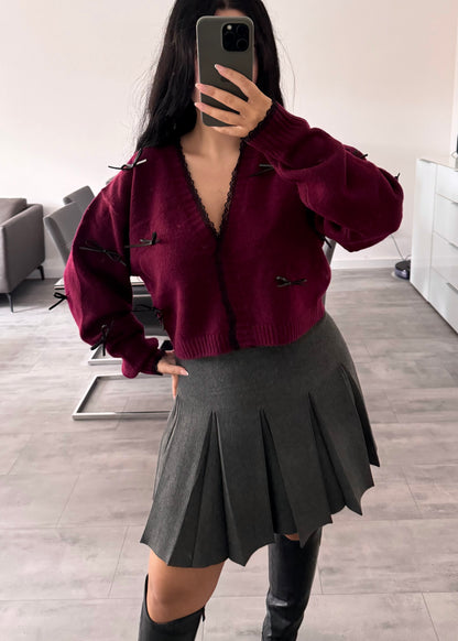 CARDIGAN CELINE BURGUNDY