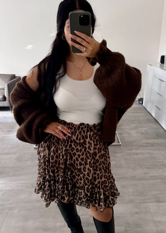 CARDIGAN LIV CHOCOLATE Musselin kaufen | Miss Nova