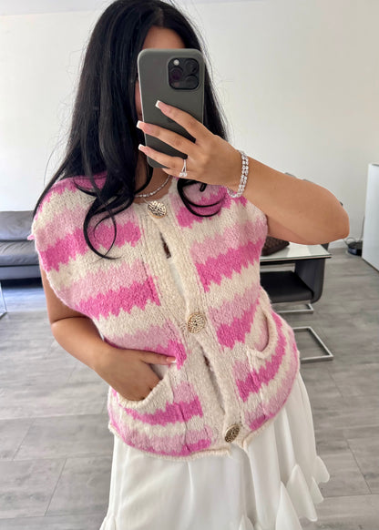 CARDIGAN WESTE DALYA ROSA – Damenmode bei Miss Nova