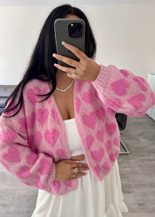 CARDIGAN HERZI ROSA