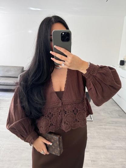 MUSSELIN CROCHET BLUSE SIA – Musselin Mode Miss Nova